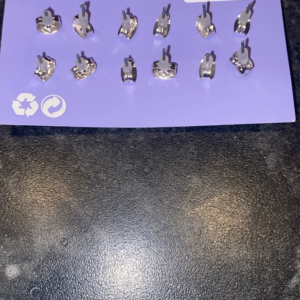 6 Pair Claire’s Sterling Sensitive Solutions Animal Earrings
